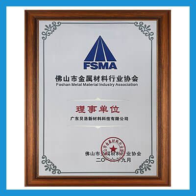 Council member of Foshan Metal Materials Industry Association