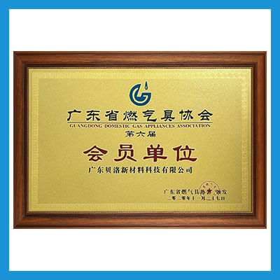 Member of Guangdong Gas Appliance Association